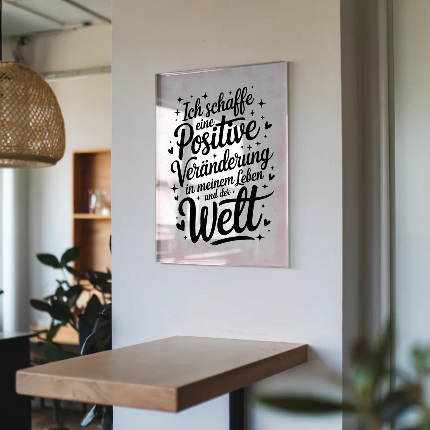 Acrylglas Bild Positive Veränderung Geschenkidee