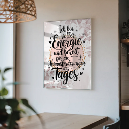 Personalisierte Bild Aus Acrylglas Positiv Energie Poster