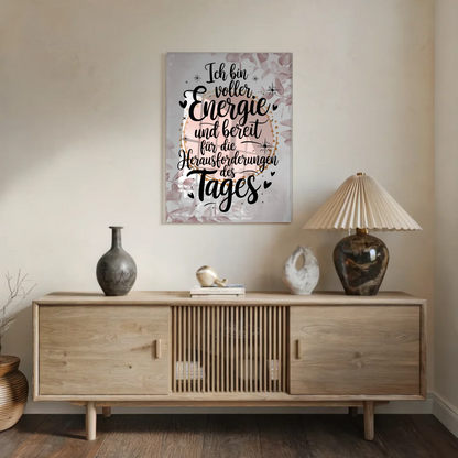 Personalisierte Bild Aus Acrylglas Positiv Energie Poster