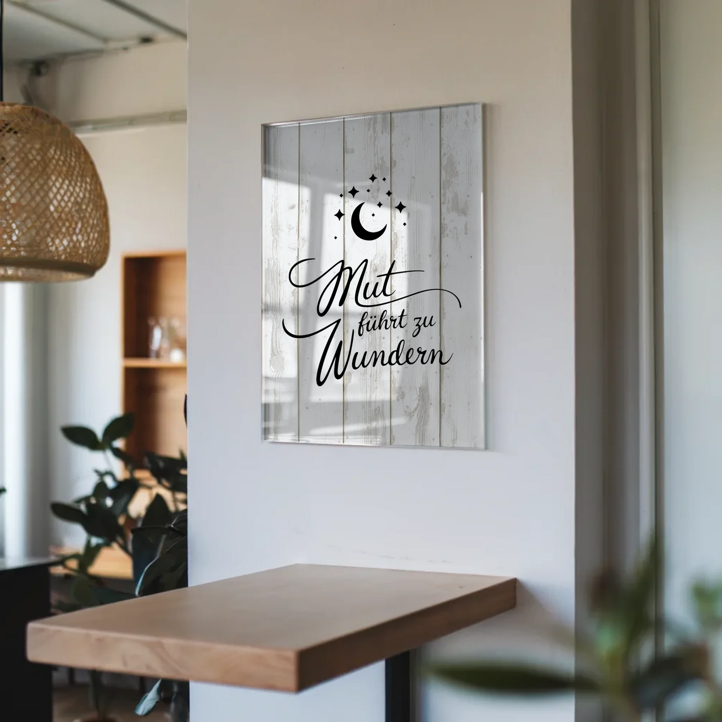 Wandbild Auf Acrylglas Mut Führt Zu Wundern Geschenk