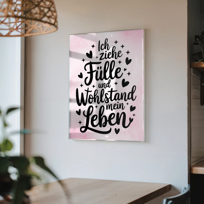 Acrylglas Mit Foto Positiv Fülle Wohlstand Geschenk