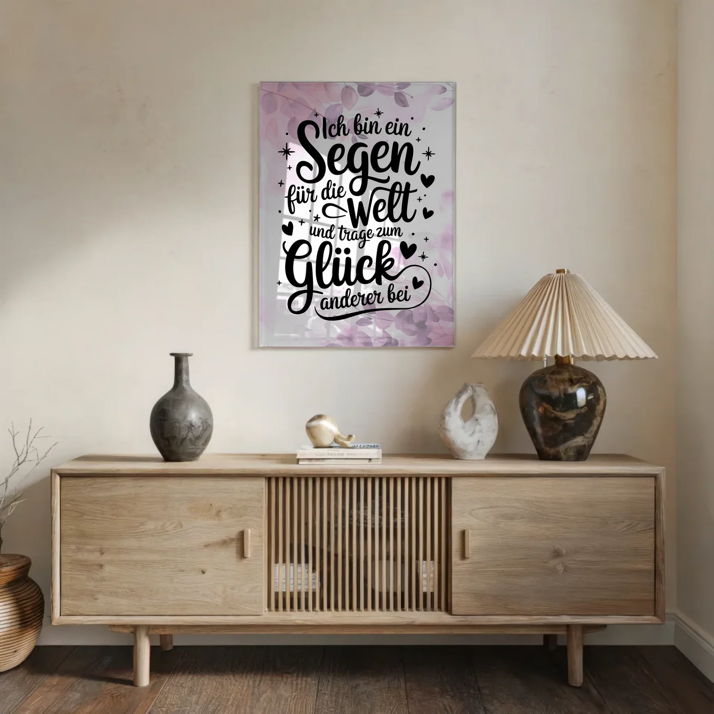 Acrylglas Mit Foto Positiv Segen für die Welt Geschenk