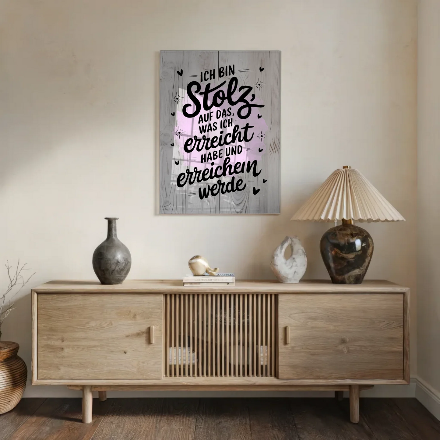 Acrylglas Mit Foto - Stolz auf Erreichtes und Zukünftiges