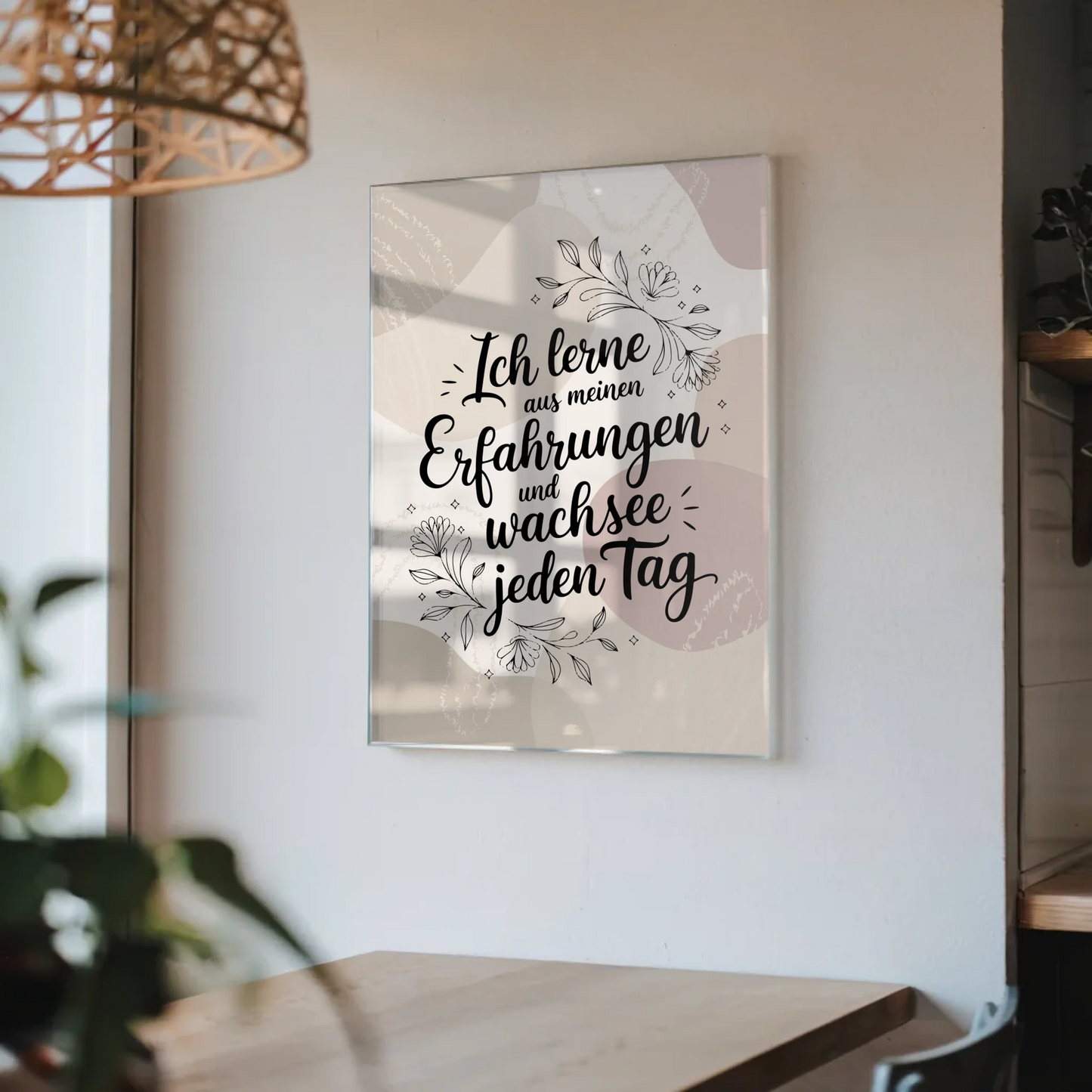 Wandbild Auf Acrylglas Ich Lerne Und Wachse Täglich