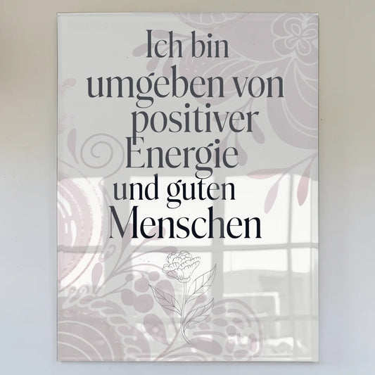 Wandbild Auf Acrylglas Positiv Energie Gute Menschen