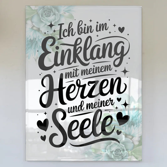 Foto Mit Acrylglas: Einklang von Herz und Seele