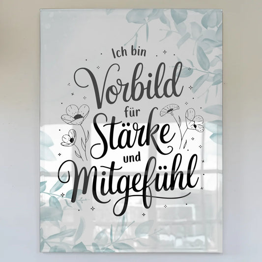 Foto Acrylglas - Vorbild für Liebe, Stärke und Mitgefühl