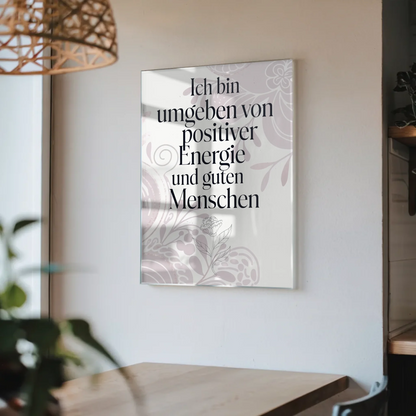 Wandbild Auf Acrylglas Positiv Energie Gute Menschen