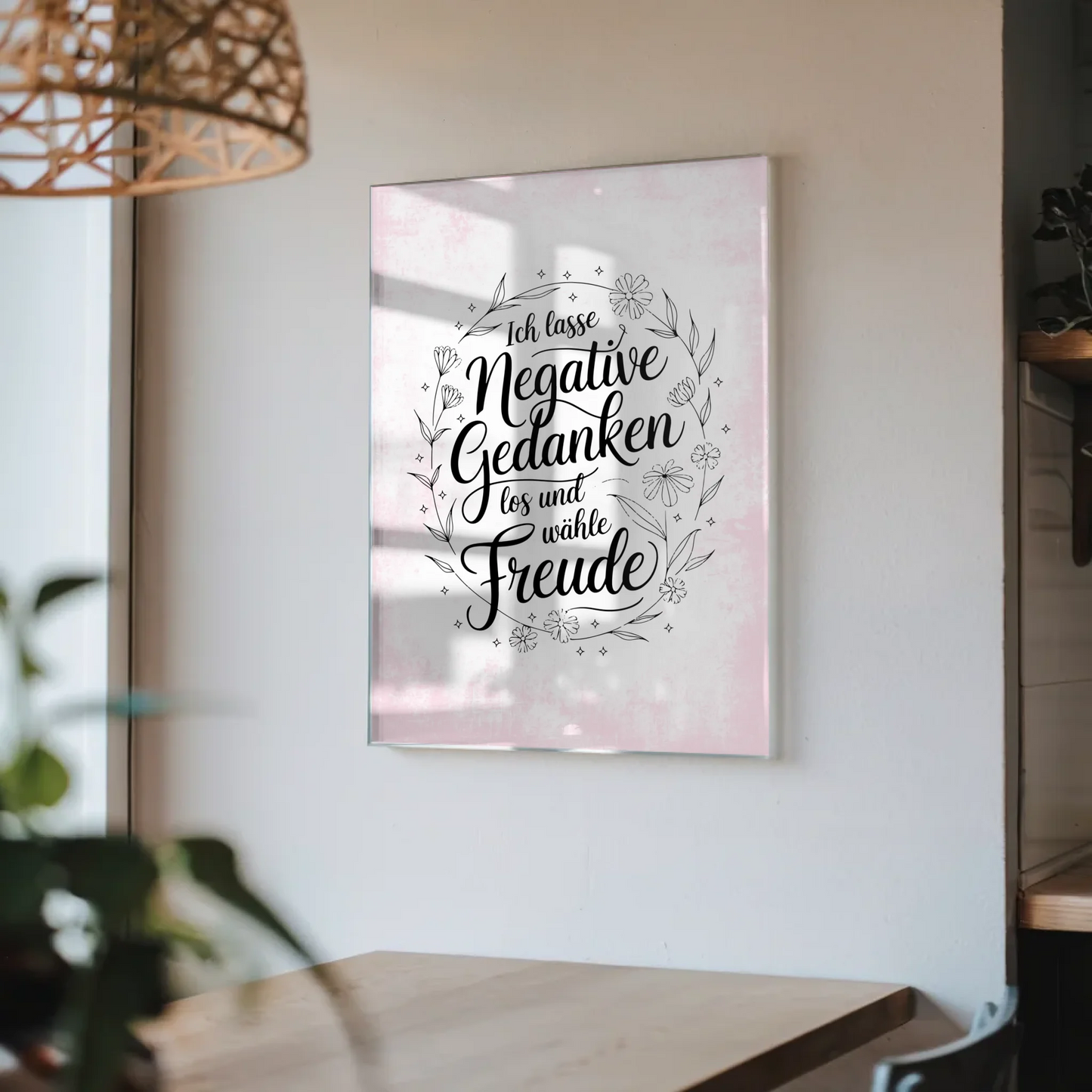 Wandbild Auf Acrylglas Positiv Gedanken Freude Poster