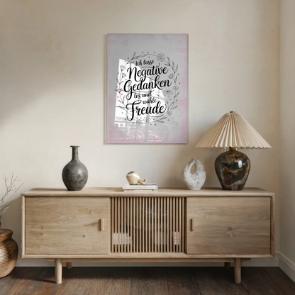 Wandbild Auf Acrylglas Positiv Gedanken Freude Poster