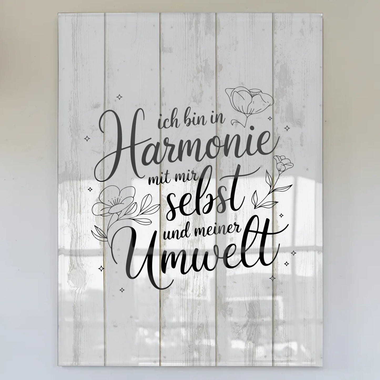 Foto Acrylglas Positiv Ich bin in Harmonie Geschenk