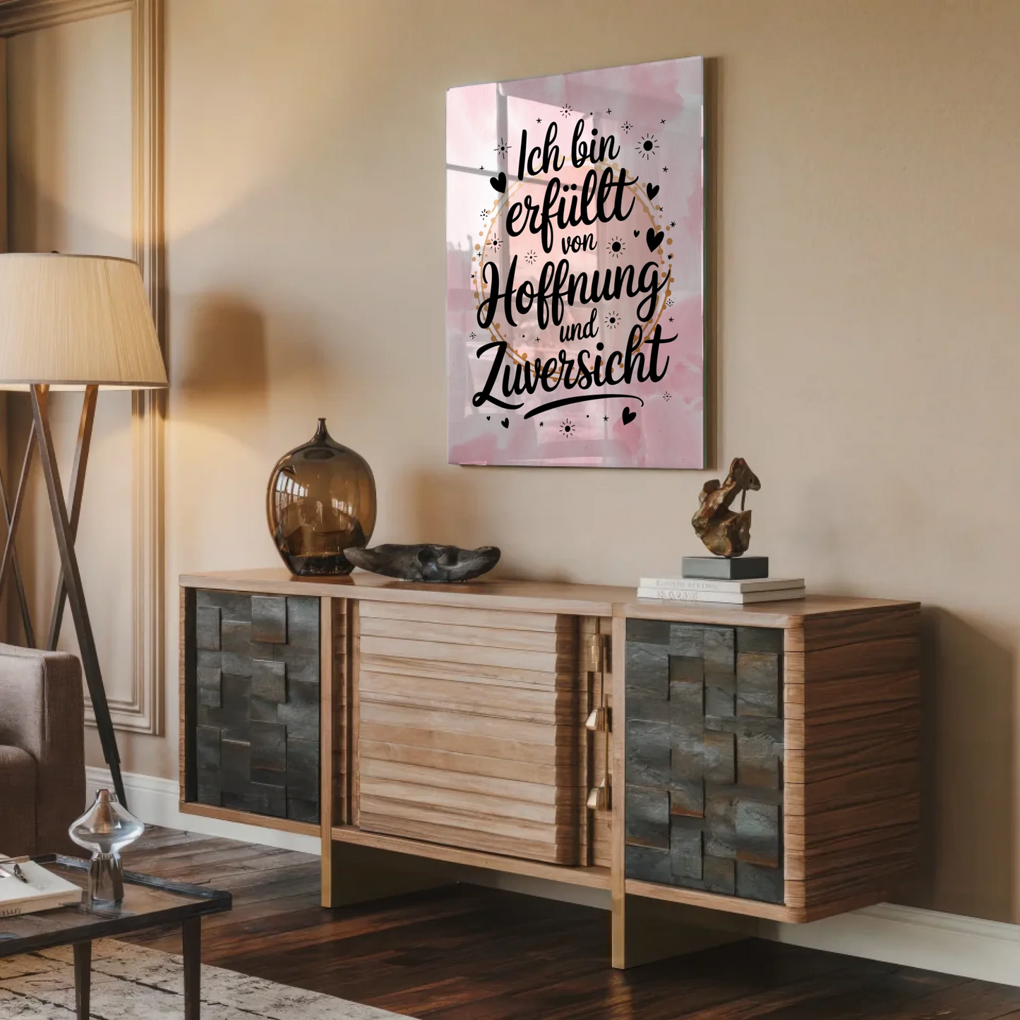 Acrylglas Bild - Hoffnung und Zuversicht - Positiv