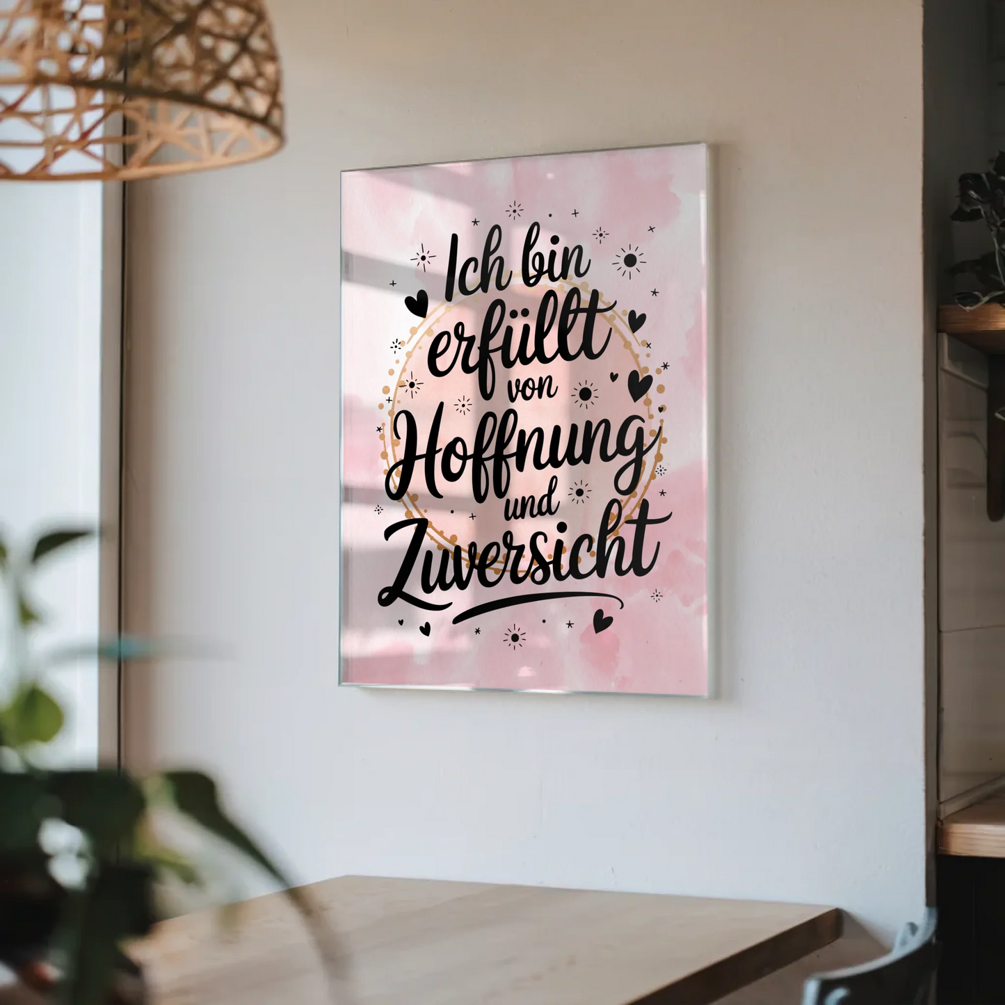 Acrylglas Bild - Hoffnung und Zuversicht - Positiv