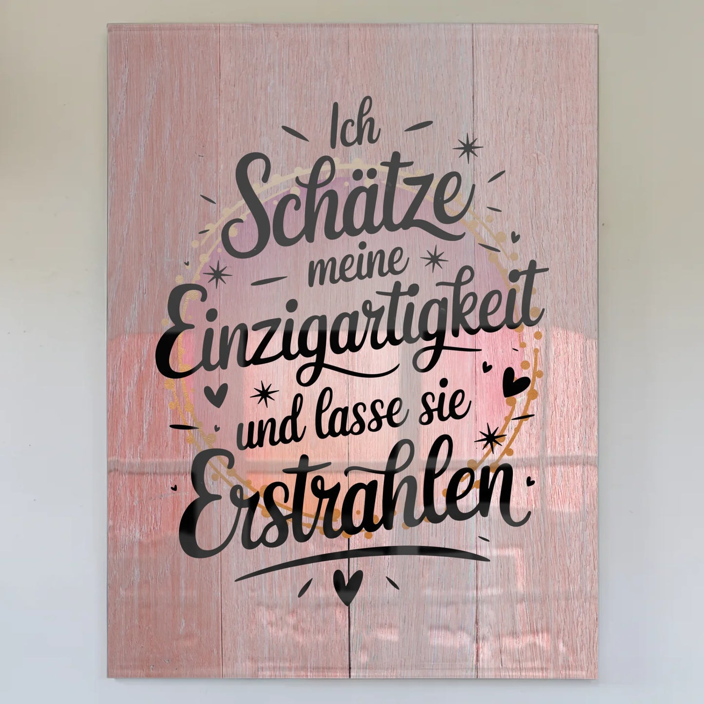 Bild Aus Acrylglas - Einzigartigkeit Erstrahlen Positiv