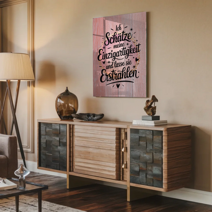 Bild Aus Acrylglas - Einzigartigkeit Erstrahlen Positiv