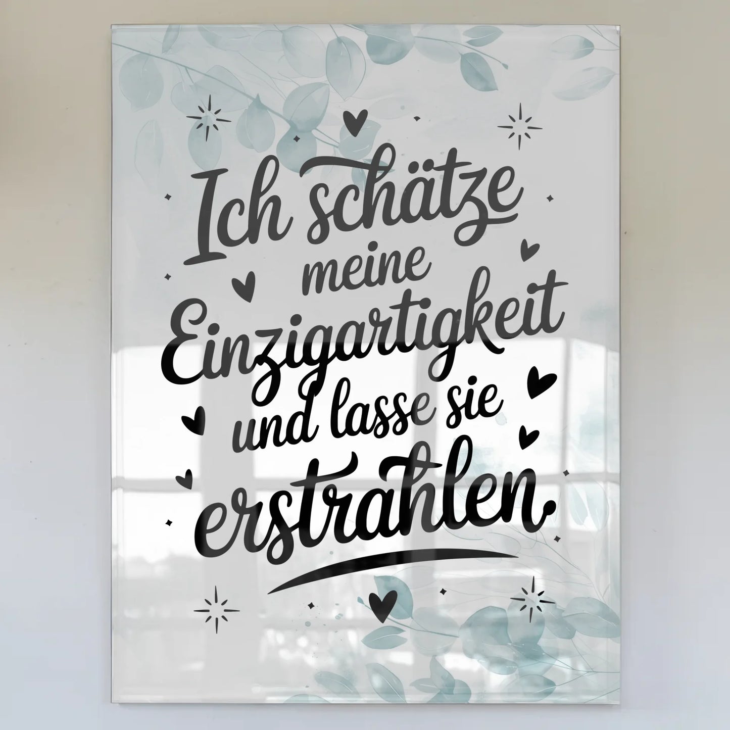 Acrylglas Bild - Einzigartigkeit Erstrahlen Lassen