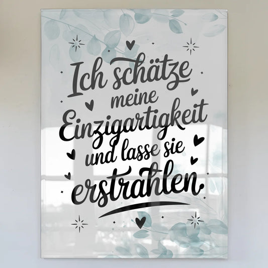 Acrylglas Bild - Einzigartigkeit Erstrahlen Lassen