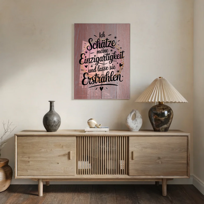 Bild Aus Acrylglas - Einzigartigkeit Erstrahlen Positiv