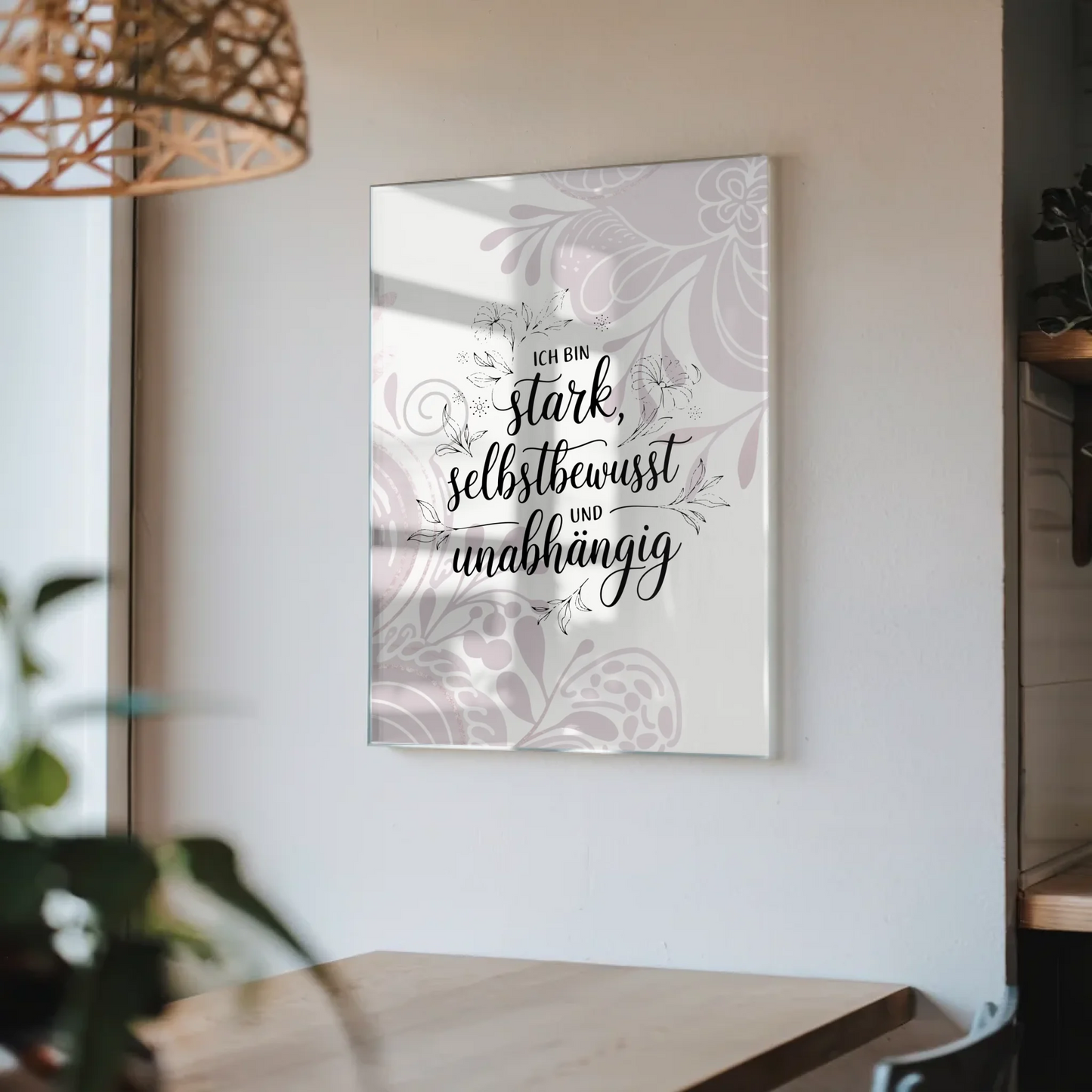 Bild Mit Acrylglas Ich bin stark selbstbewusst unabhängig