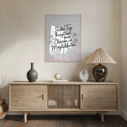 Bild Mit Acrylglas Jeder Tag Neue Chancen Möglichkeiten