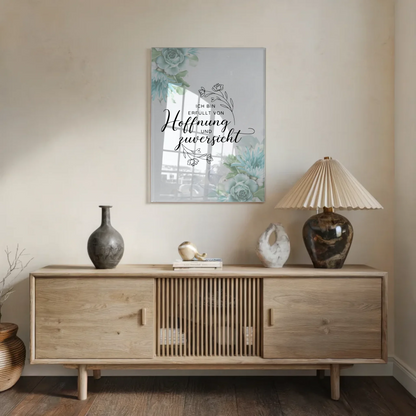 Bild Mit Acrylglas - Hoffnung und Zuversicht Positiv