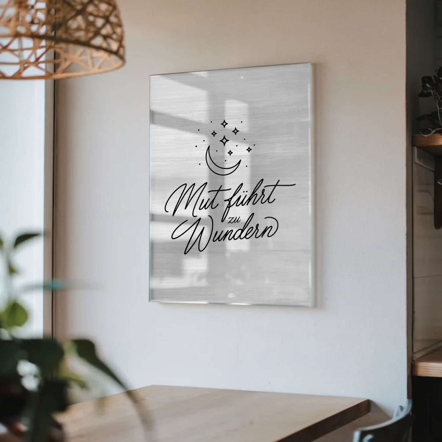 Wandbild Auf Acrylglas Mut Führt Zu Wundern Positiv