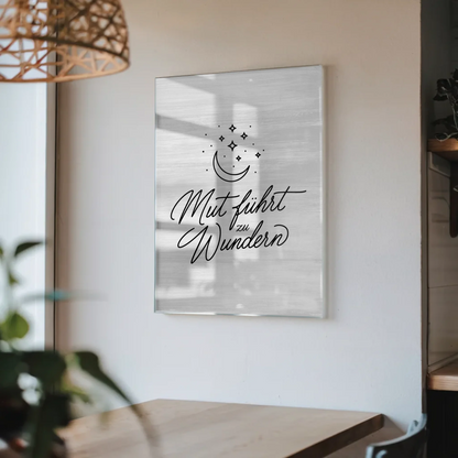Wandbild Auf Acrylglas Mut Führt Zu Wundern Positiv