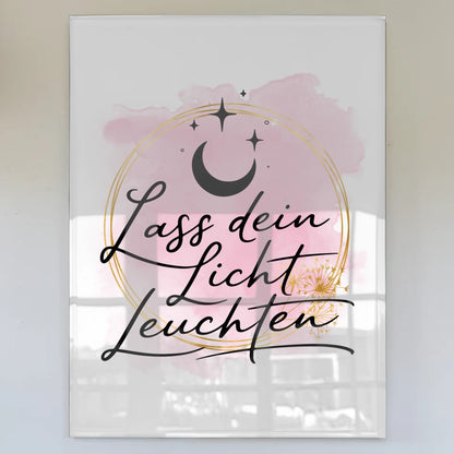Acrylglas Mit Foto Lass Dein Licht Leuchten Positiv