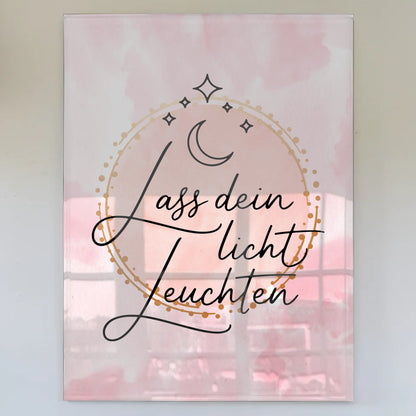 Foto Mit Acrylglas Lass dein Licht leuchten Geschenk