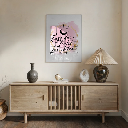 Acrylglas Mit Foto Lass Dein Licht Leuchten Positiv