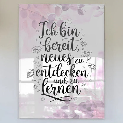 Acrylglas Wandbild - Positiv Neues Entdecken und Lernen