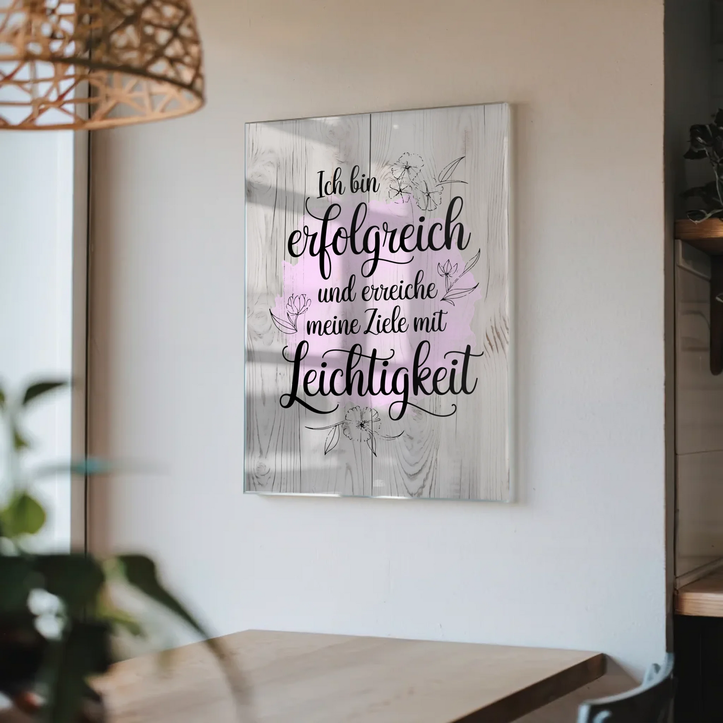 Acrylglas Wandbild Ich Erreiche Ziele Mit Leichtigkeit