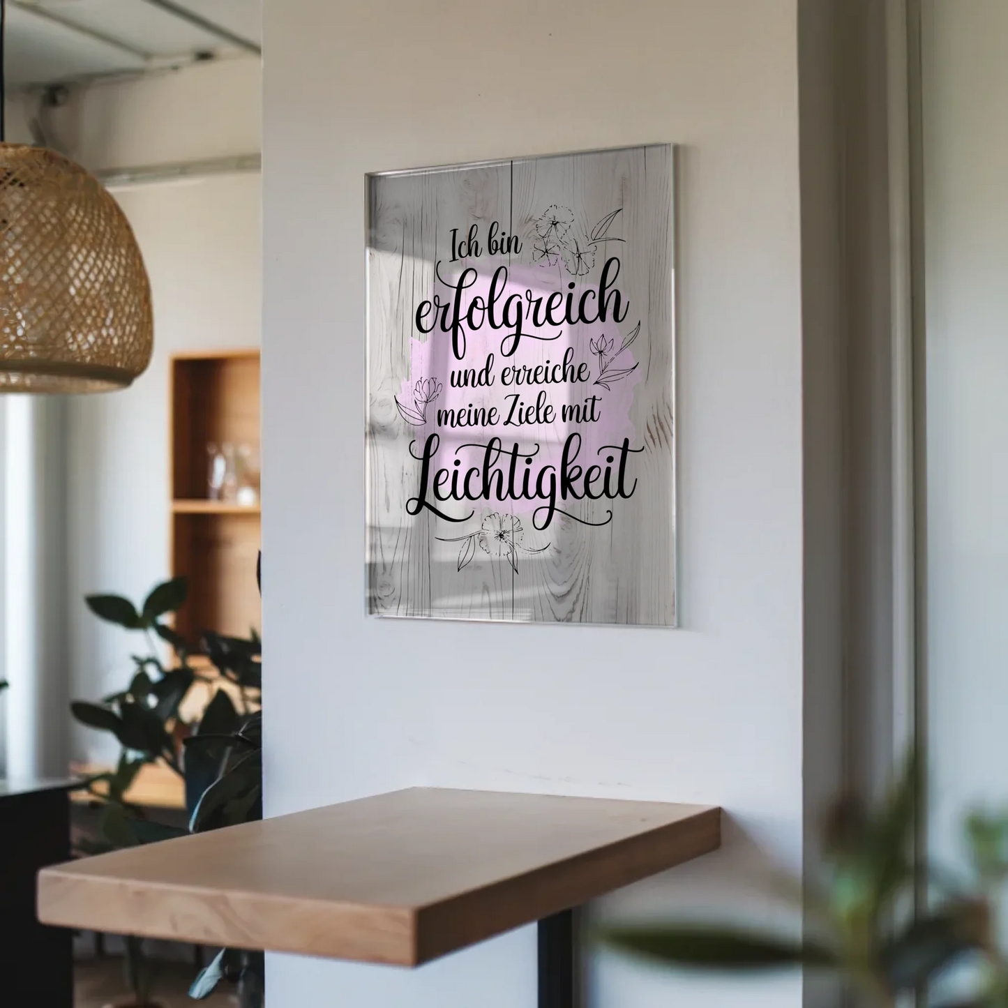 Acrylglas Wandbild Ich Erreiche Ziele Mit Leichtigkeit