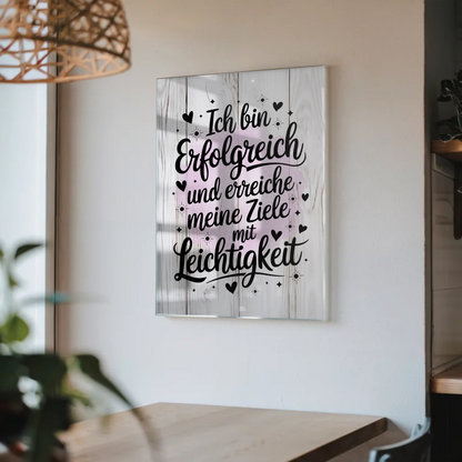 Wandbild Acrylglas Positiv Ziele Erfolg Leichtigkeit