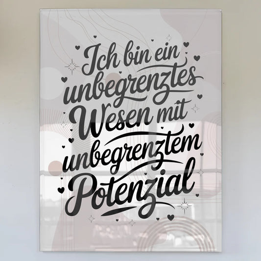 Acrylglas Bild Positiv Unbegrenztes Wesen Potential
