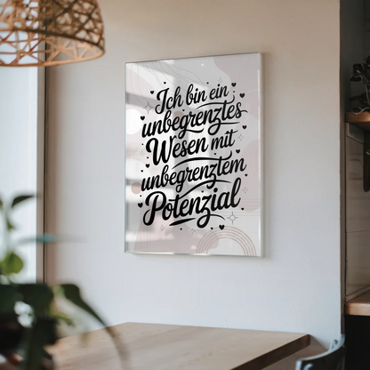 Acrylglas Bild Positiv Unbegrenztes Wesen Potential