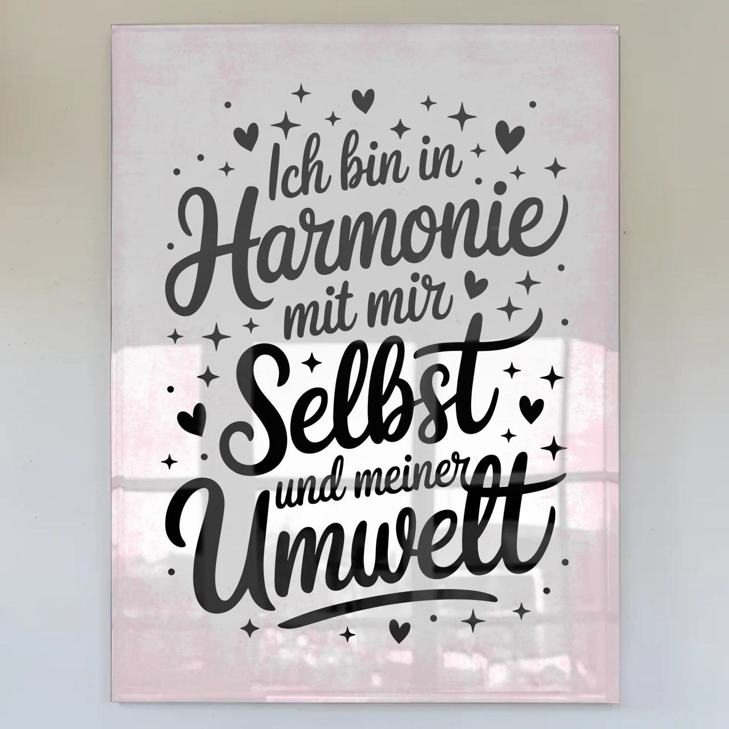 Bild Mit Acrylglas - Positiv in Harmonie mit Umwelt