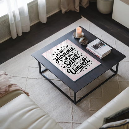 Bild Mit Acrylglas - Positiv in Harmonie mit Umwelt