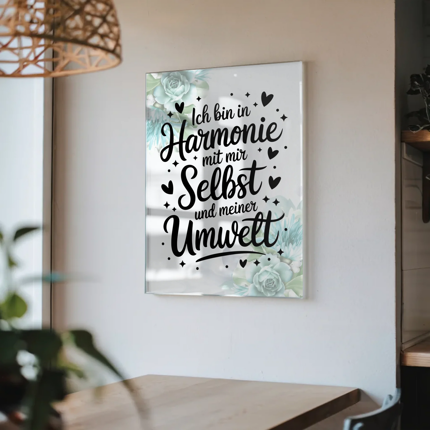 Wandbild Acrylglas Ich bin in Harmonie mit Umwelt