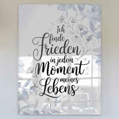 Wandbild Auf Acrylglas Positiv Frieden Lebensmoment