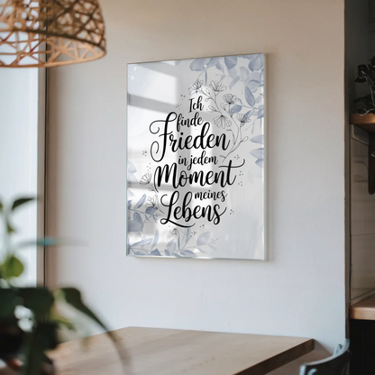 Wandbild Auf Acrylglas Positiv Frieden Lebensmoment