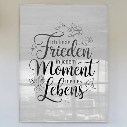 Bild Aus Acrylglas Ich Finde Frieden Poster Leinwand