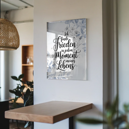 Wandbild Auf Acrylglas Positiv Frieden Lebensmoment