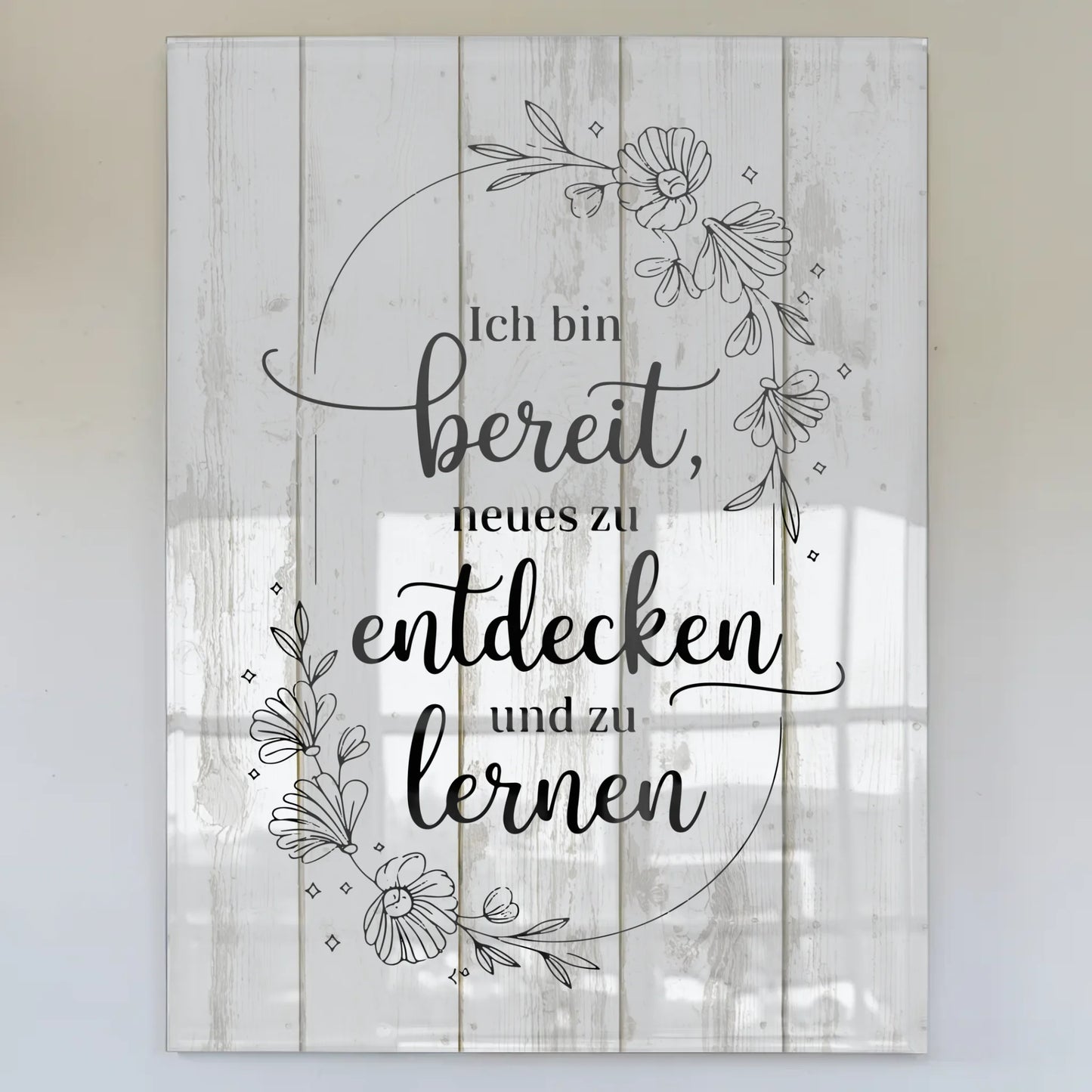 Bild Aus Acrylglas - Positiv und Bereit Neues zu Lernen