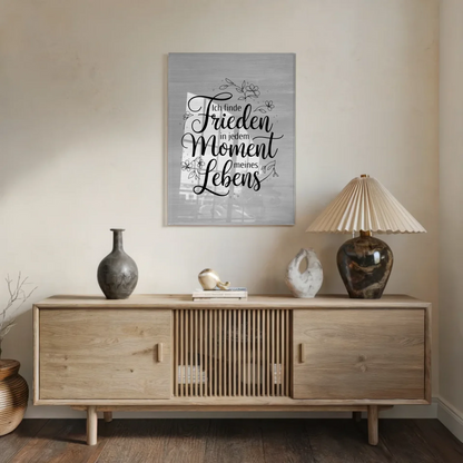 Bild Aus Acrylglas Ich Finde Frieden Poster Leinwand