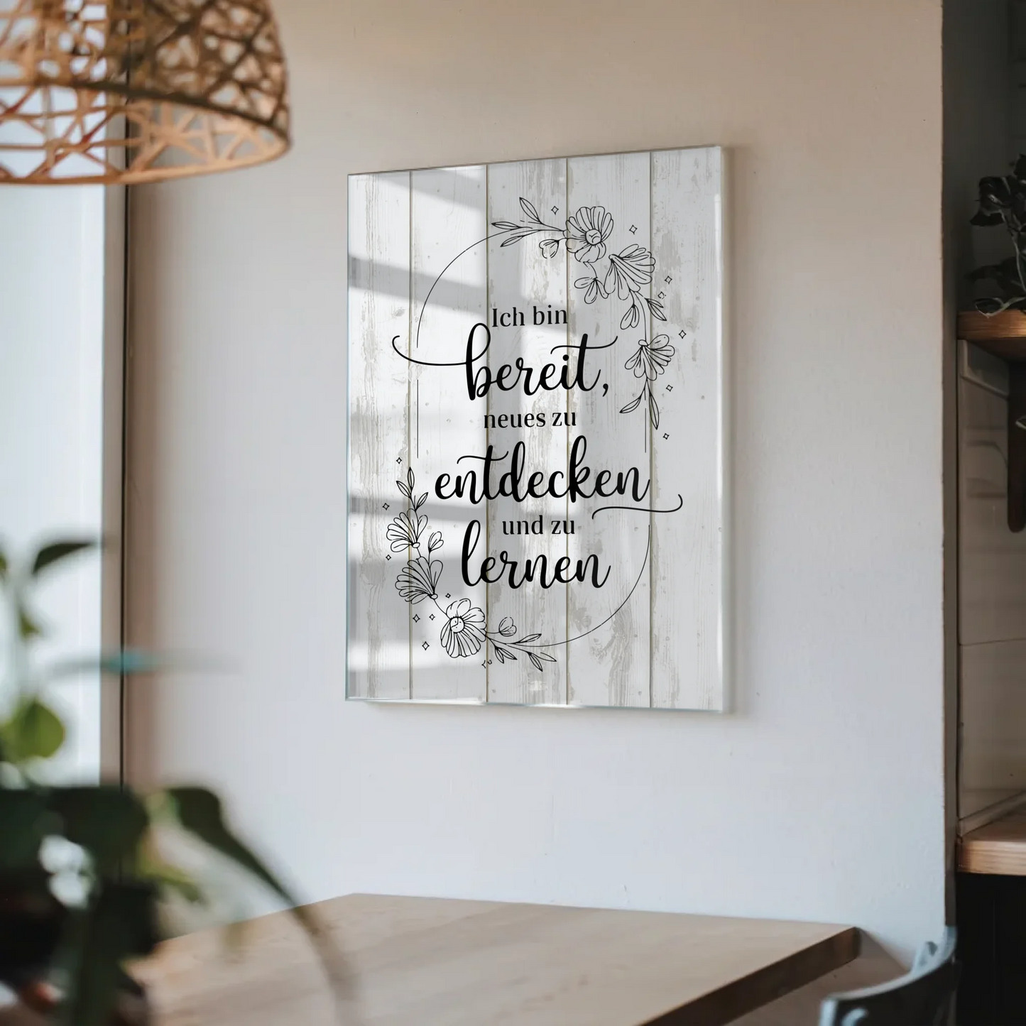 Bild Aus Acrylglas - Positiv und Bereit Neues zu Lernen