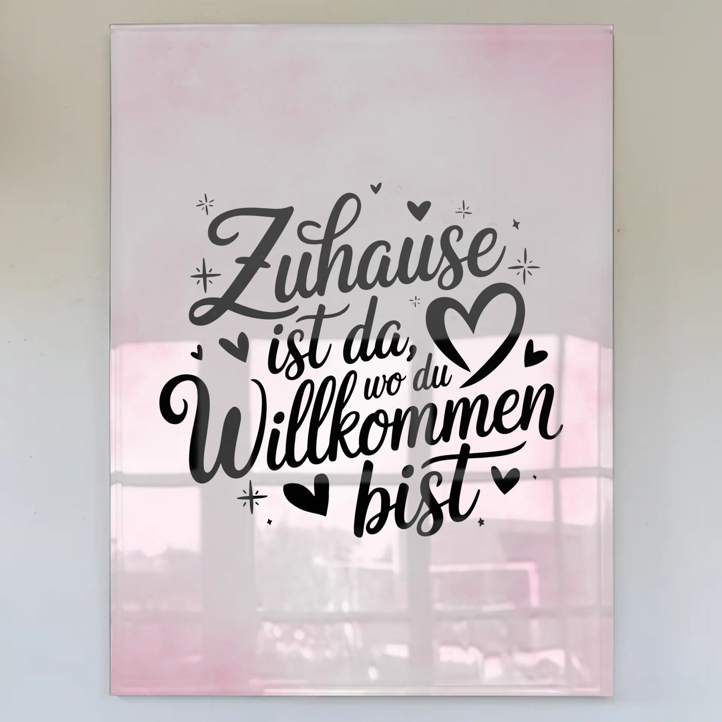 Bild Aus Acrylglas Zuhause Willkommen Geschenkideen