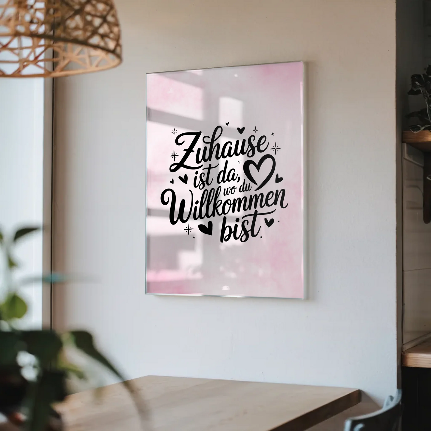 Bild Aus Acrylglas Zuhause Willkommen Geschenkideen