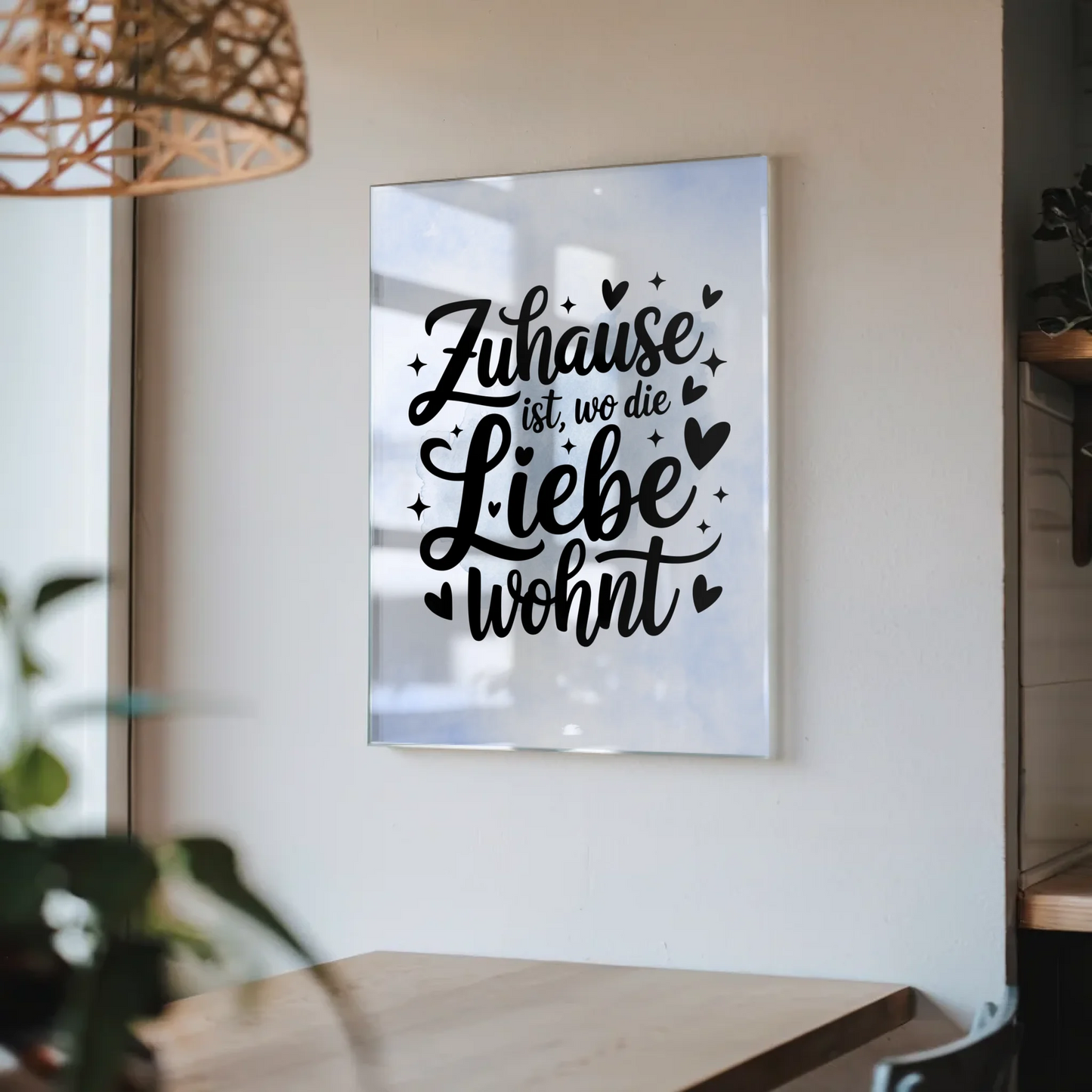 Bild Aus Acrylglas Zuhause ist wo die Liebe wohnt