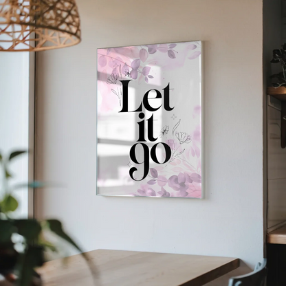 Foto Acrylglas Let it go - Personalisiertes Geschenk